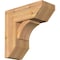Ekena Millwork Thorton Slat Smooth Bracket w/ Offset Brace, Western Red Cedar, 7 1/2"W x 18"D x 18"H BKT0806X18X18THR06SWR - alternate 1